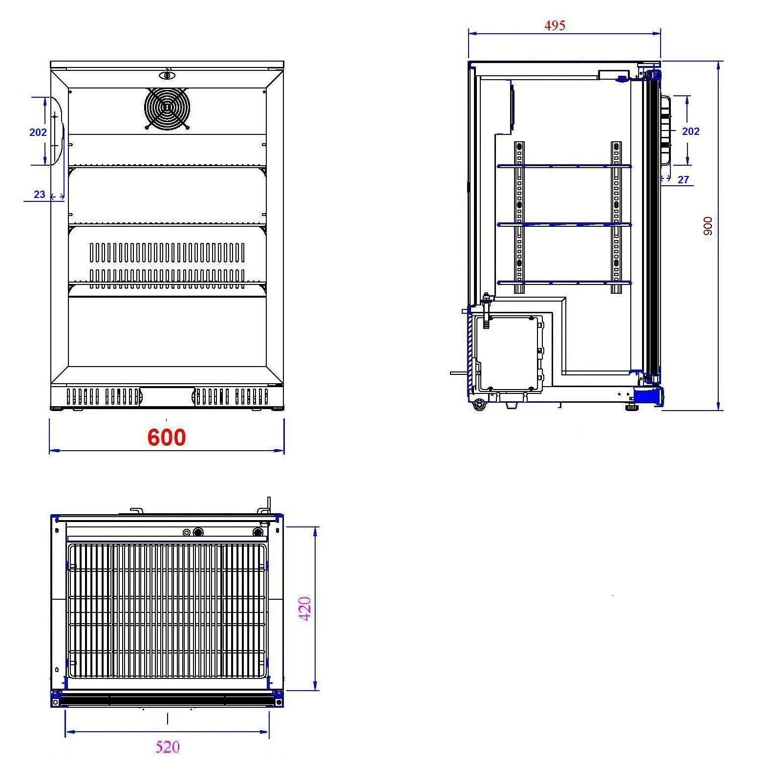Combisteel Backbar One Door Cooler