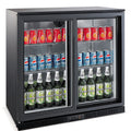 Combisteel Backbar Cooler 2 Sliding Doors Black