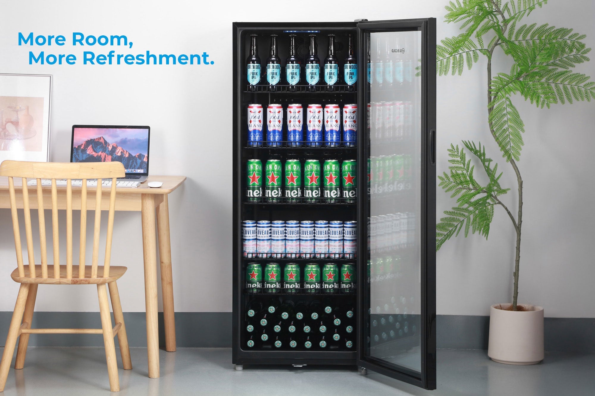 Subcold Maxi250 Tall Drinks Fridge Black
